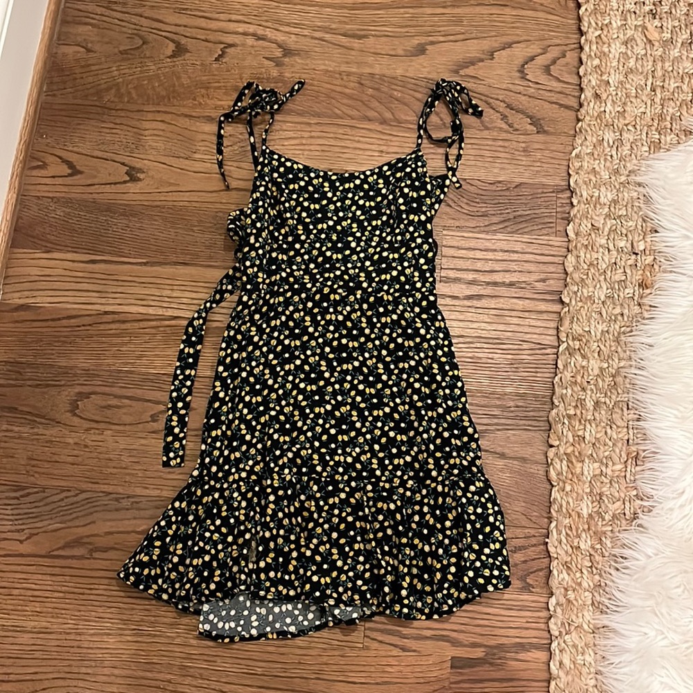 target black lemon mini dress